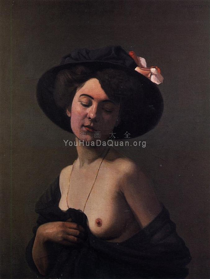 Woman with a Black Hat - 菲利克斯·瓦洛东